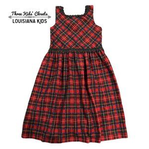 Chocolate Soup 6X Red & Green Plaid Christmas Dress